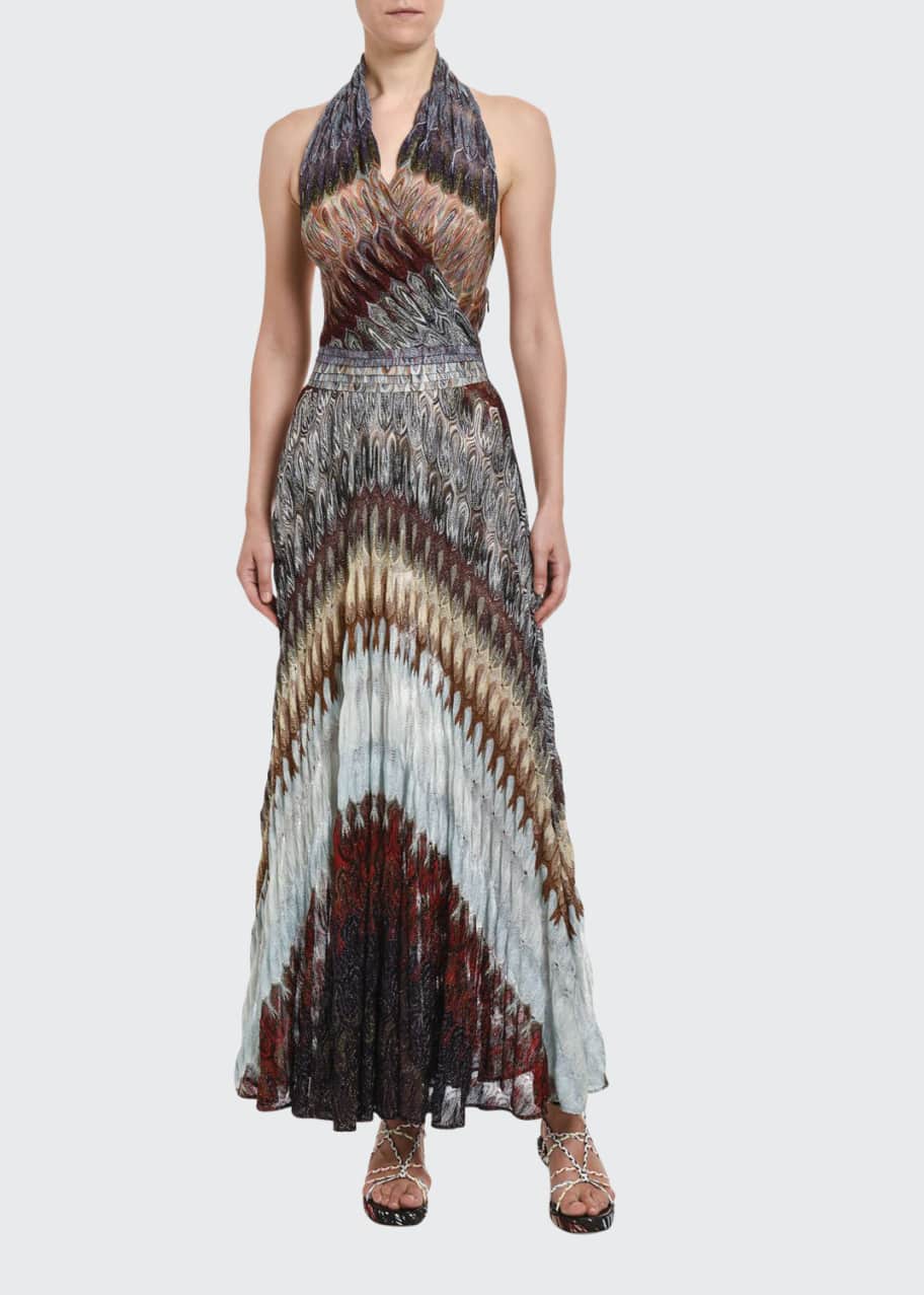 Missoni Diagonal Midi Halter Dress - Bergdorf Goodman