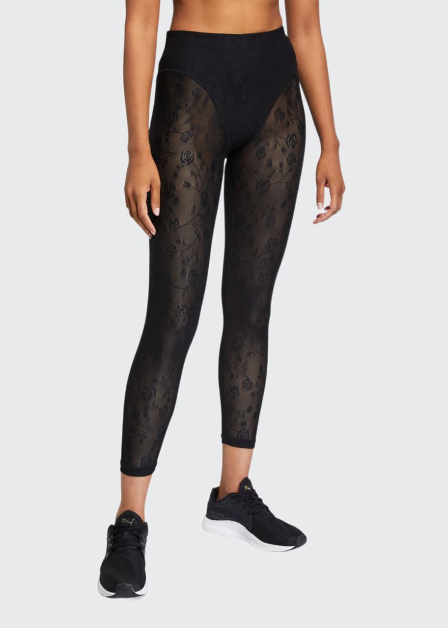 Adam Selman Sport French-Cut Leggings - Tiger - Bergdorf Goodman