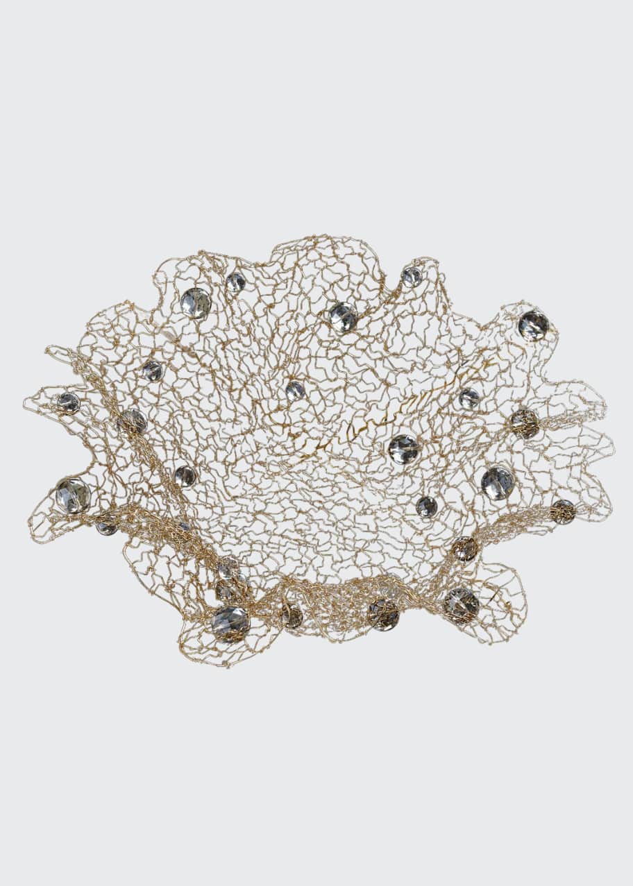 Image 1 of 1: Clear Crystal Lace Bowl