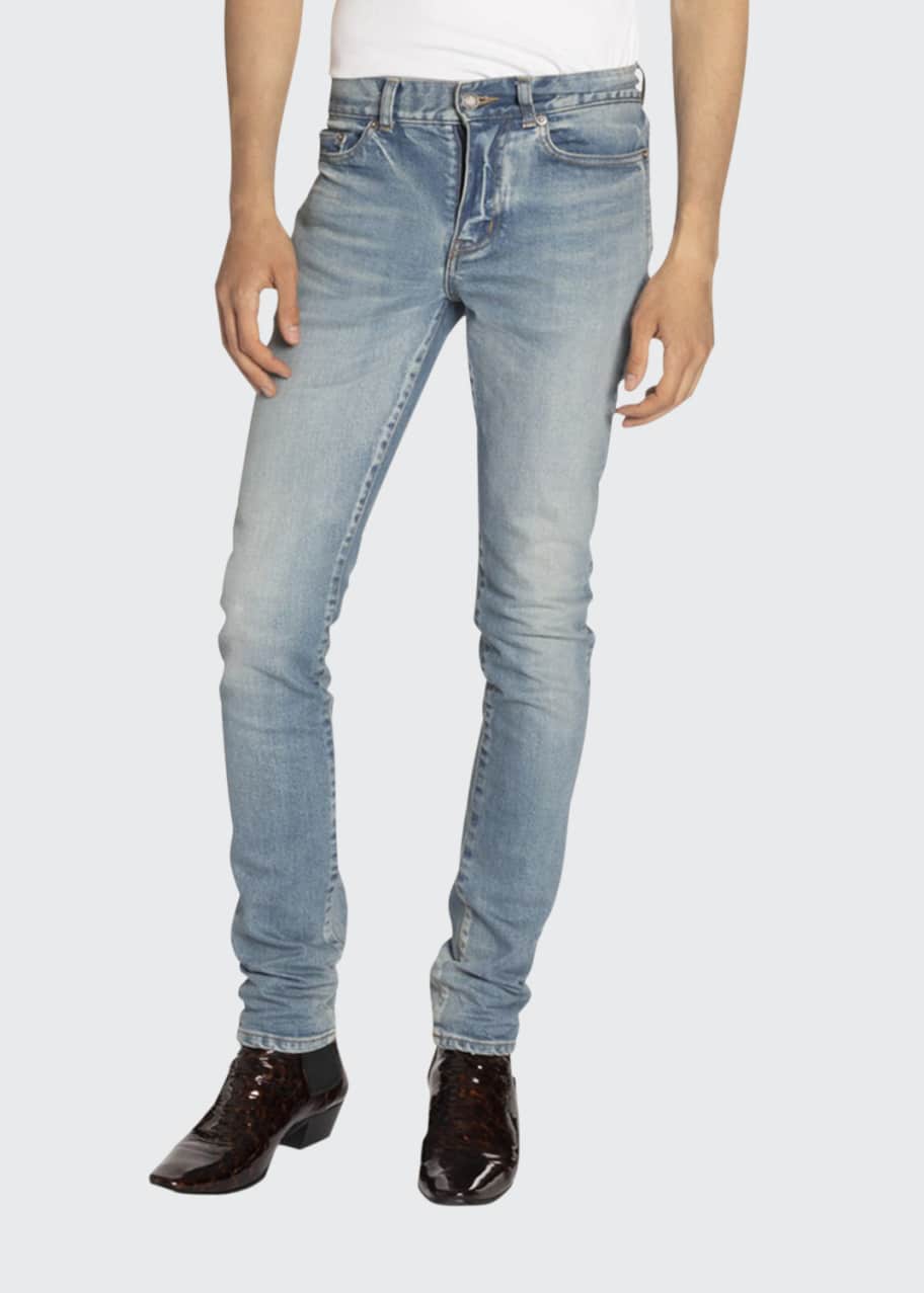 Image 1 of 1: Men's Low-Rise Skinny Stretch Jeans