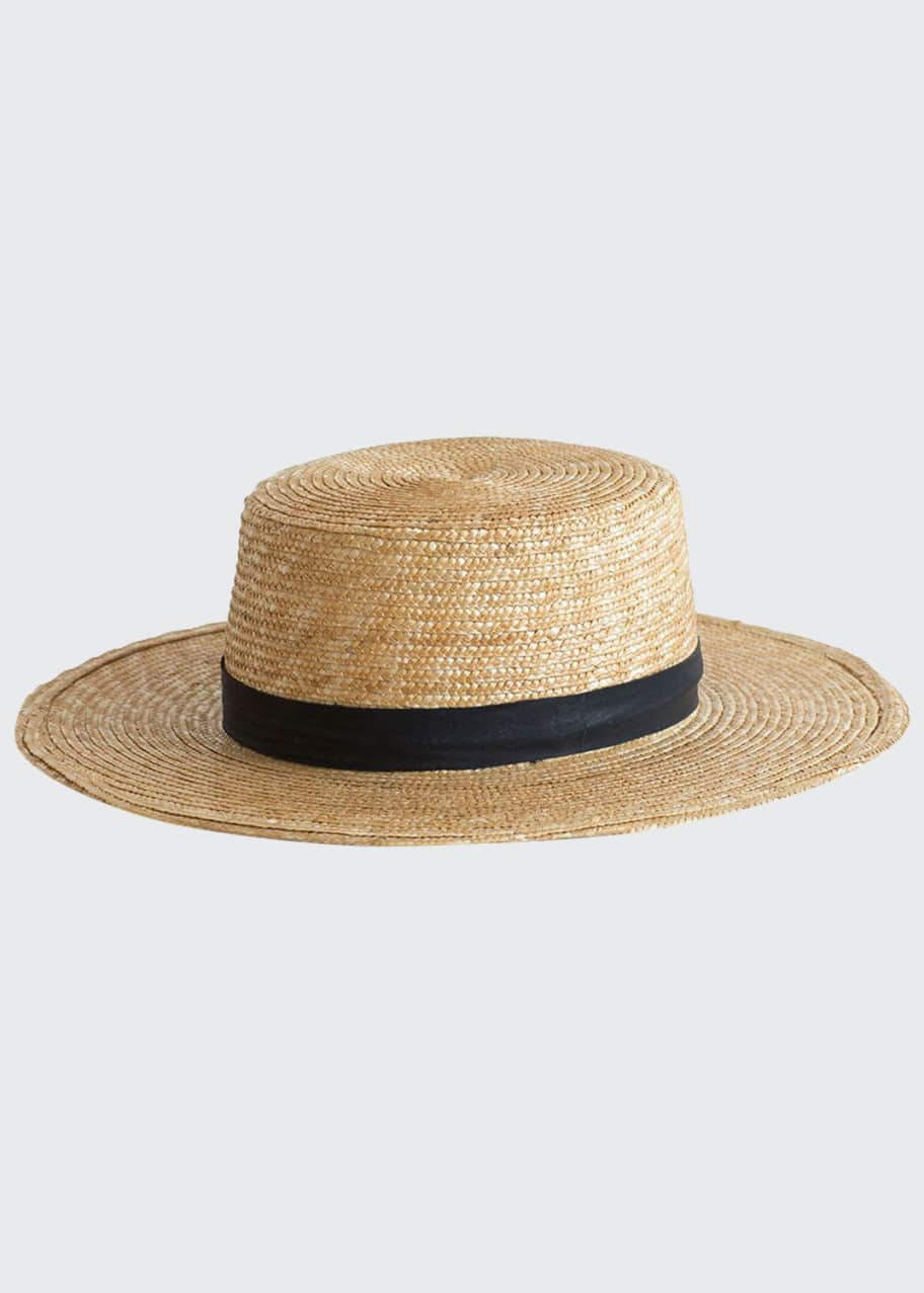 Image 1 of 1: Klint Straw Boater Hat
