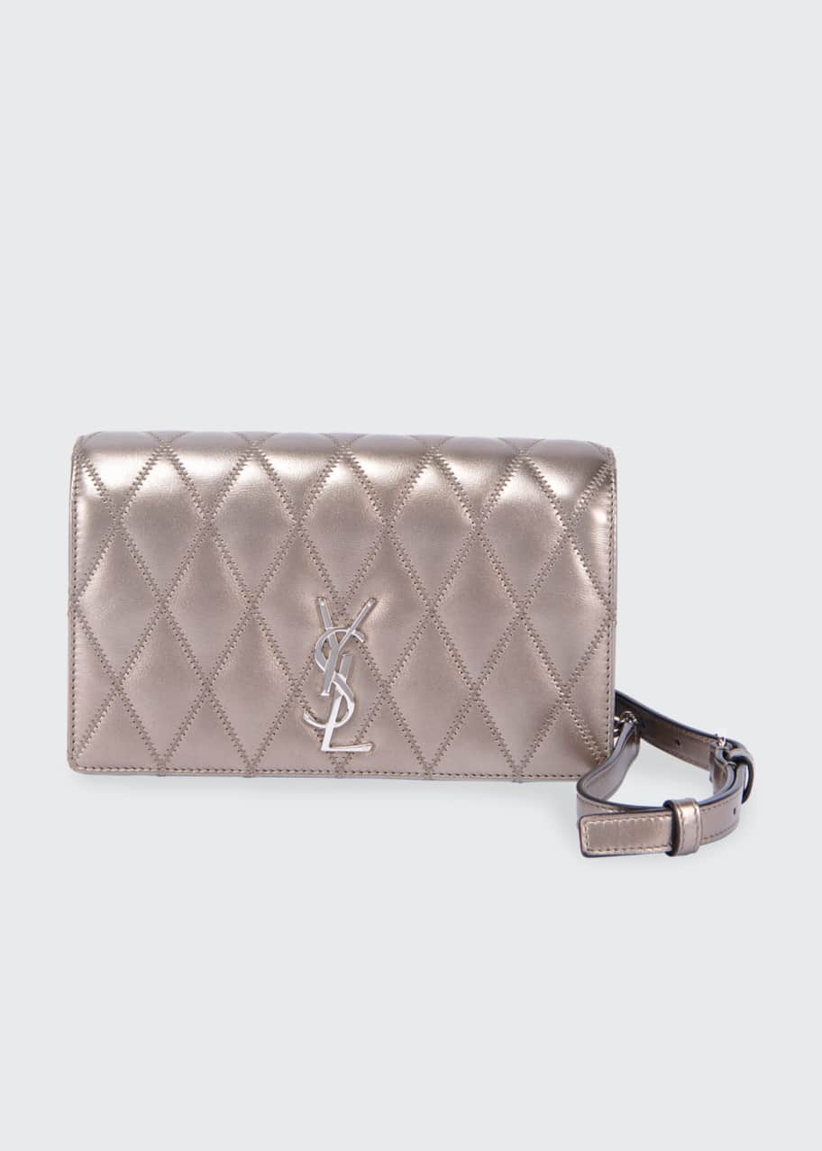 Saint Laurent Angie YSL Monogram Quilted Calf Crossbody Bag Bergdorf