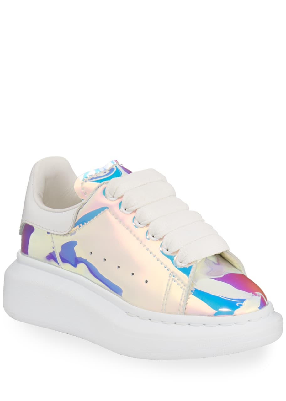 Lace Up Holographic Sneakers Toddler Kids