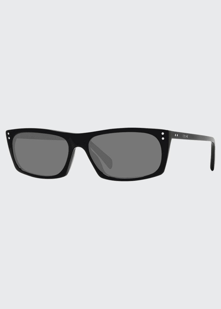 Men s Rectangle Studded Acetate Sunglasses