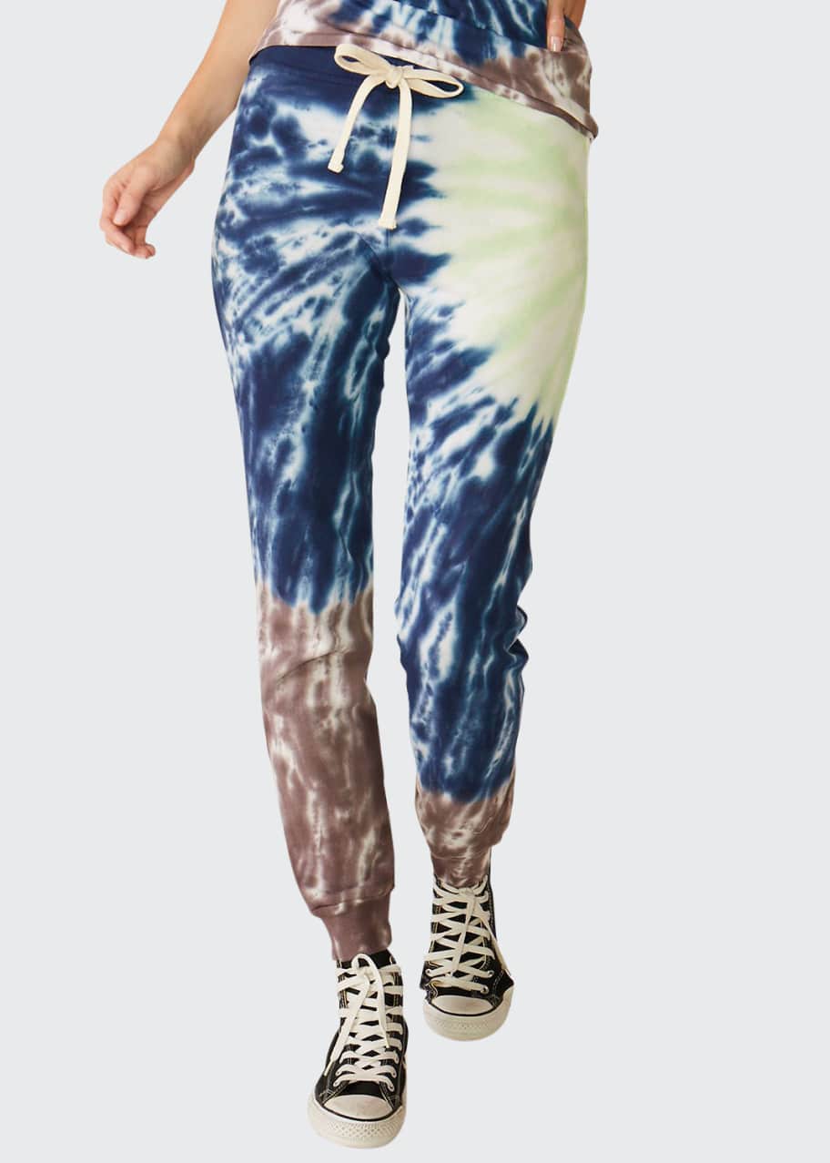 Monrow Sun Burst Tie Dye Girlfriend Sweatpants Bergdorf Goodman
