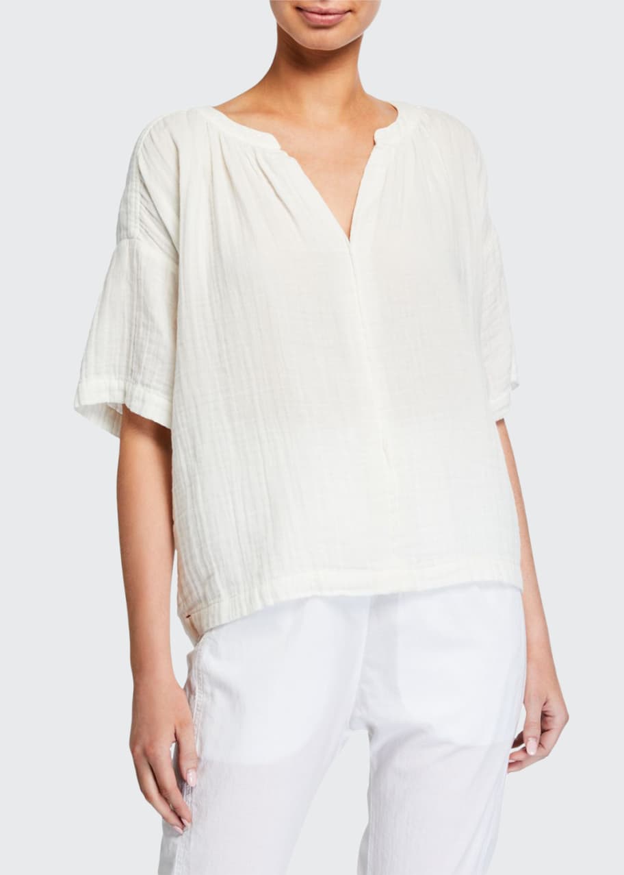 Xirena Britton Gauze Top Bergdorf Goodman