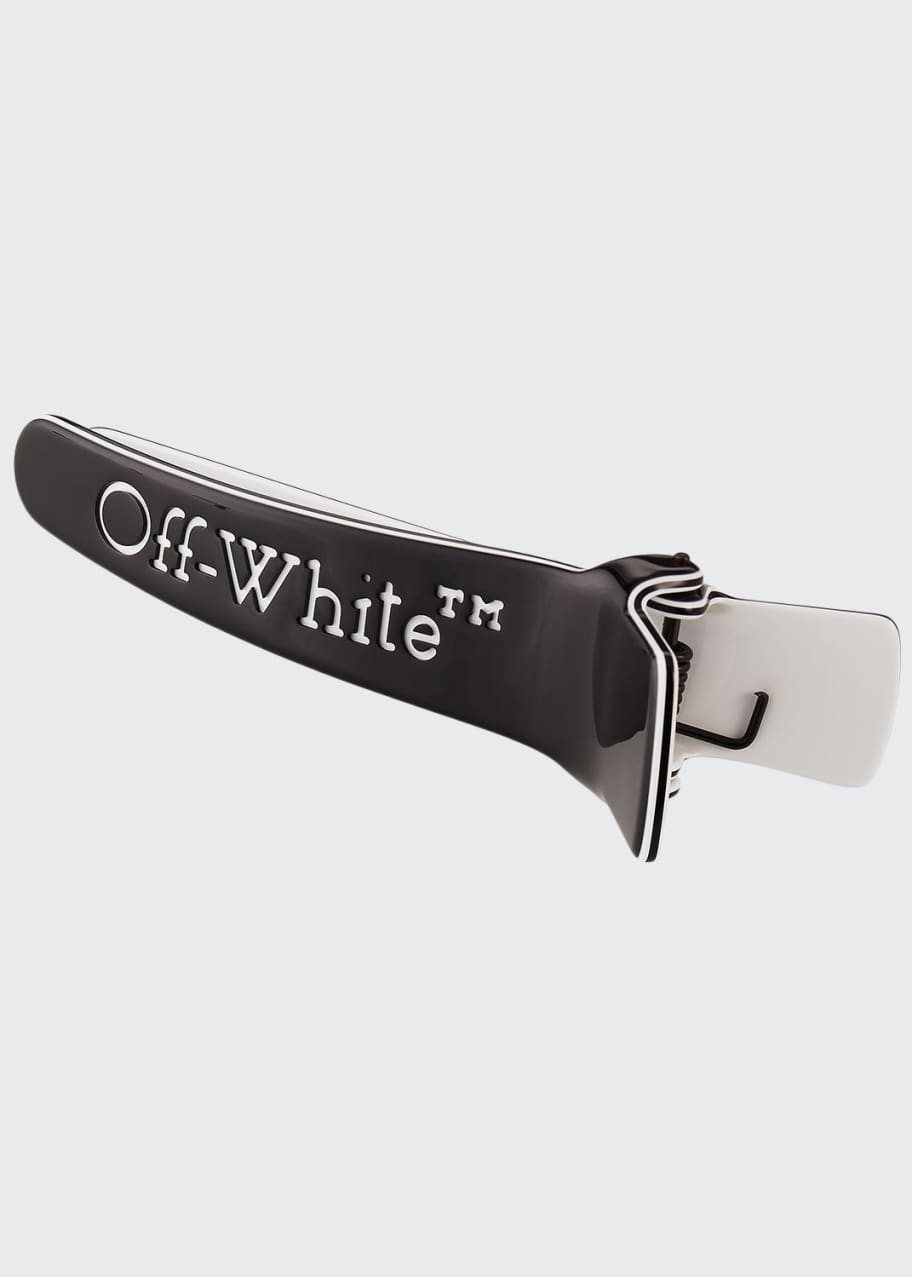 OffWhite Logo Pinch Hair Clip Bergdorf Goodman