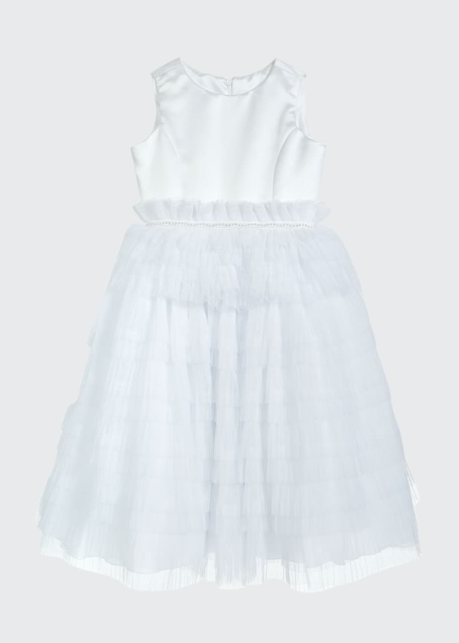 Image 1 of 1: Girl's Chloe Layered Ruffle Dress, Size 4-12