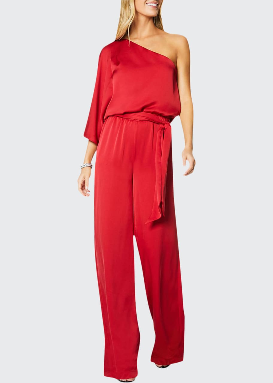 Ramy brook one shoulder jumpsuit new arrivals