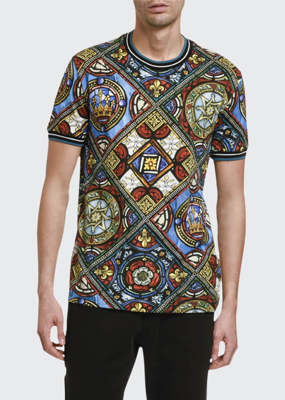 Image 1 of 1: Men's Stained Glass T-Shirt