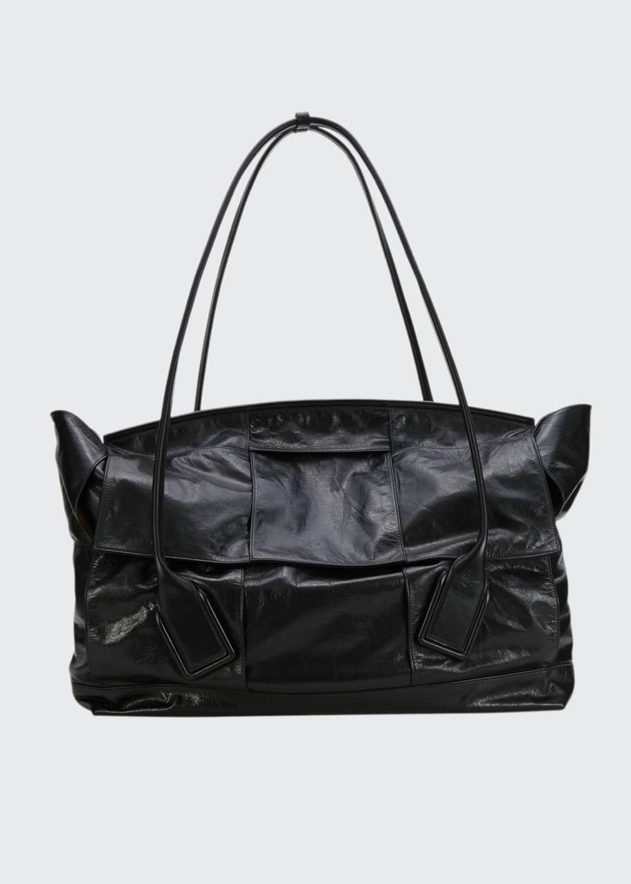 Image 1 of 1: Large Arco Intrecciato Top Handle Tote Bag