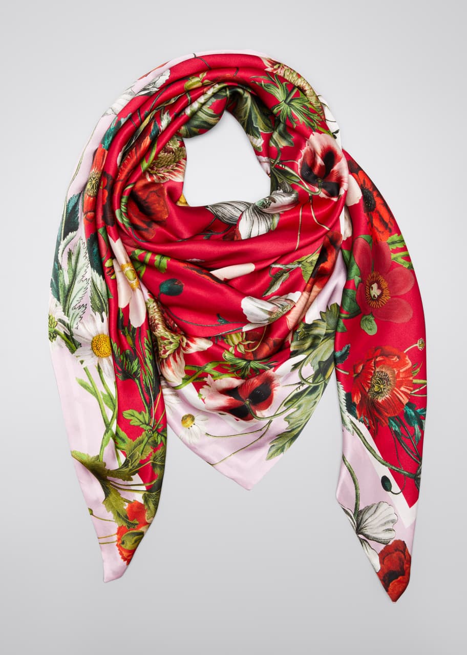 Image 1 of 1: Lisa Lori Doubled Sided Silk Scarf