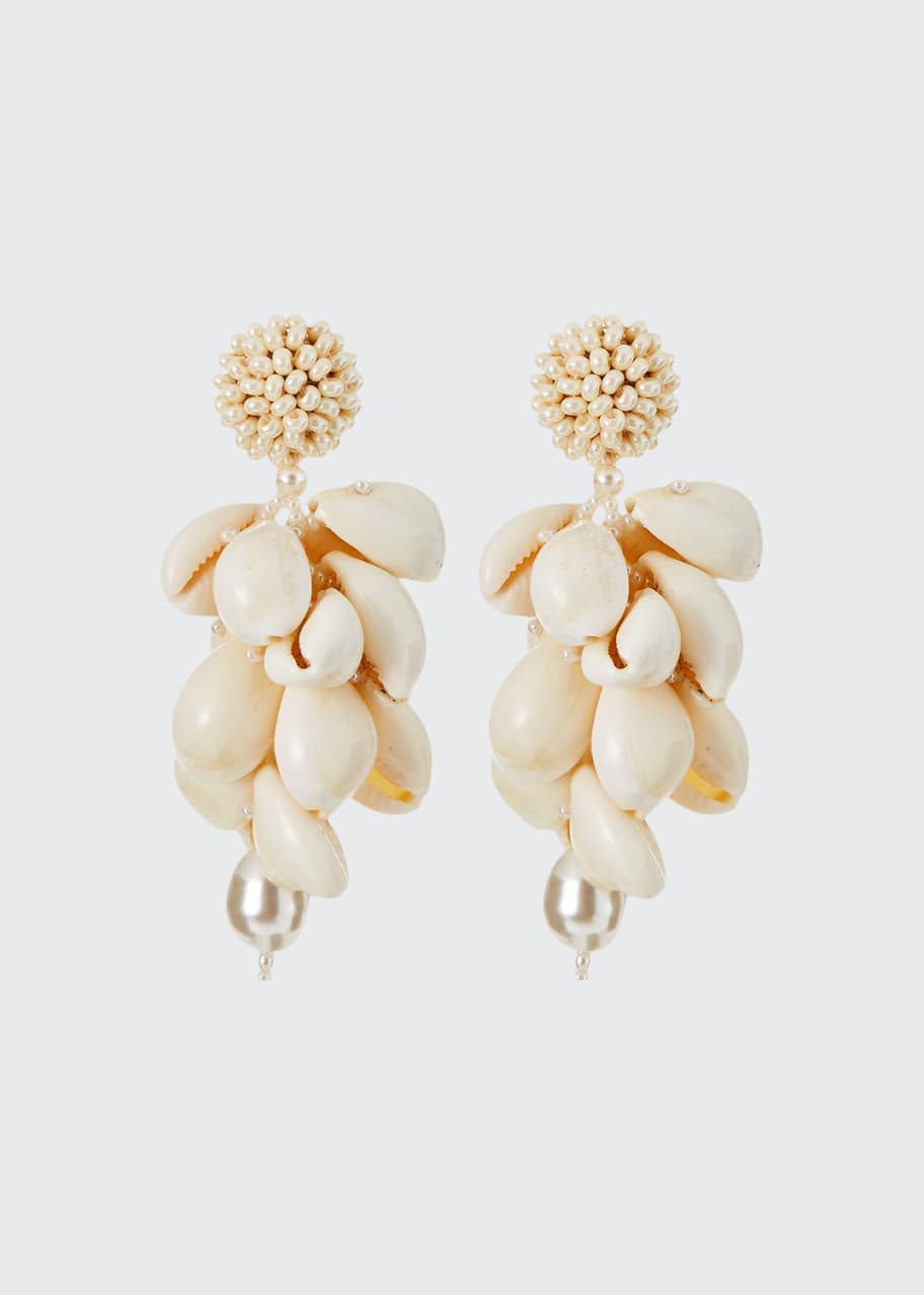 Image 1 of 1: Shell Cluster Earrings