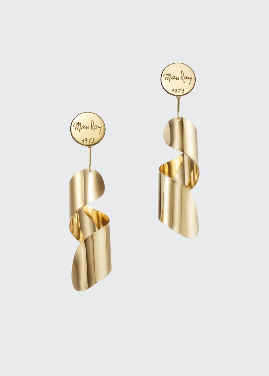 Image 1 of 1: Lampshade 18K Fairmined Ecological Yellow Gold Earrings