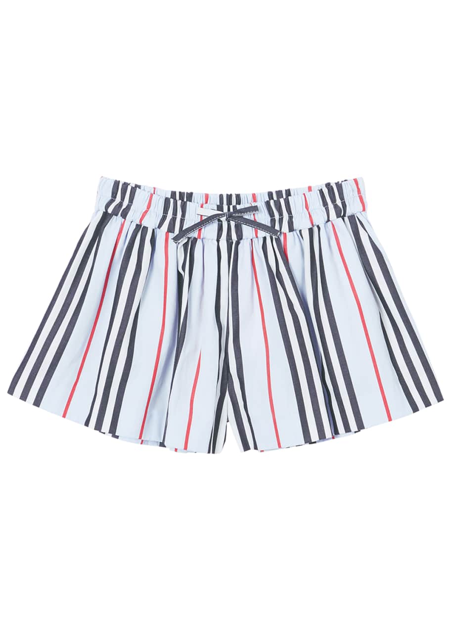 Image 1 of 1: Girl's Mini Marcy Icon Stripe Shorts, Size 6M-2