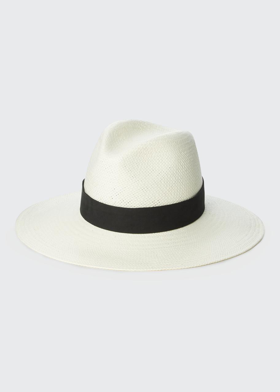 Janessa Leone Corbin Straw Fedora Hat - Bergdorf Goodman display picture 1