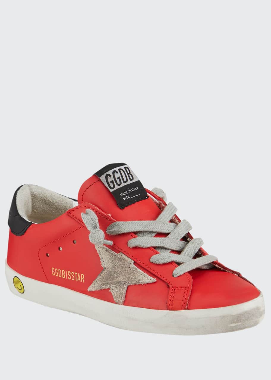 Image 1 of 1: Kid's Superstar Leather Low-Top Sneakers, Toddler/Kids