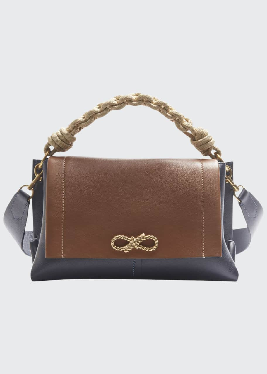 Anya Hindmarch Rope Bow Bag in Soft Leather with Natural Smooth Rope -  Bergdorf Goodman