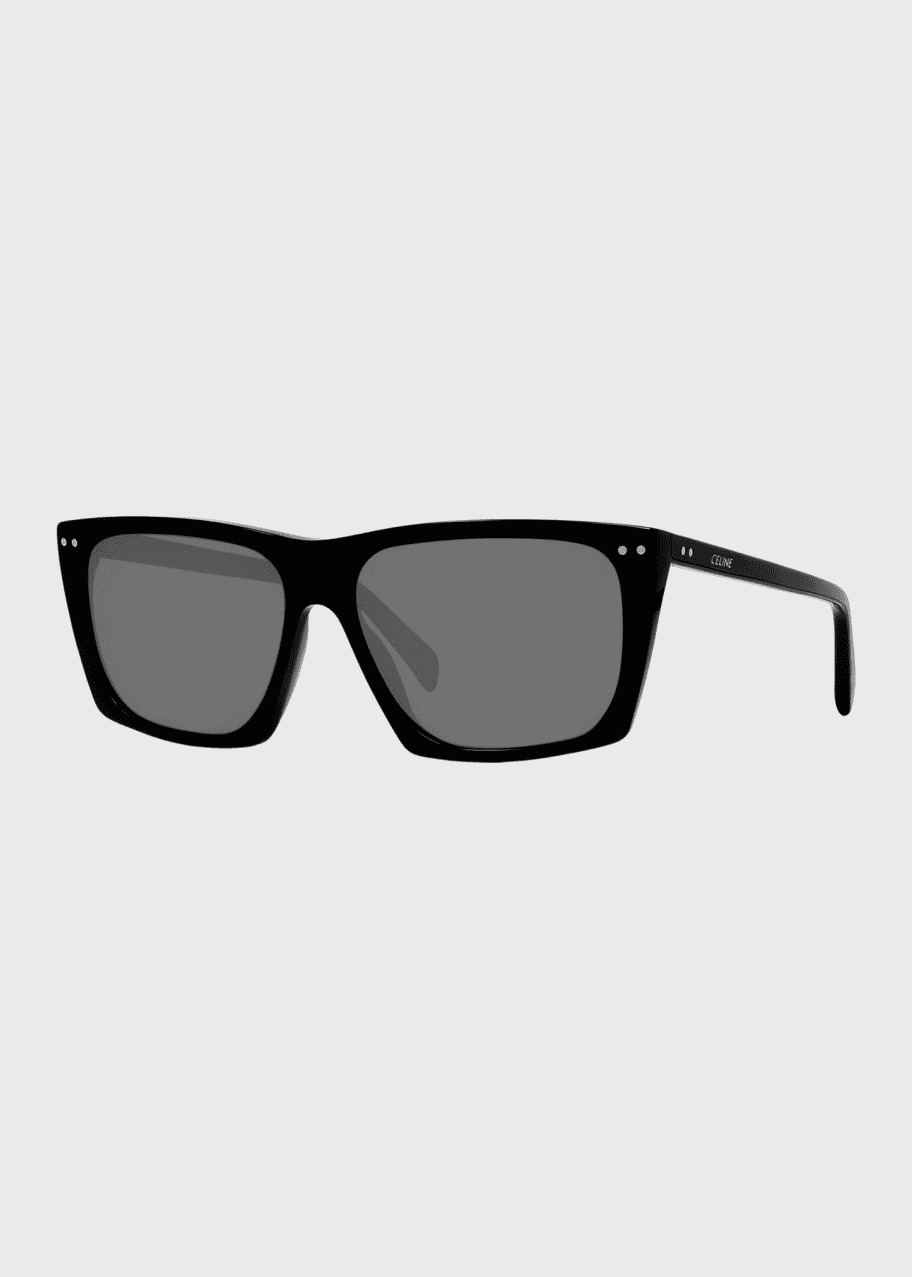 Image 1 of 1: Oversized Square Acetate International-Fit Sunglasses
