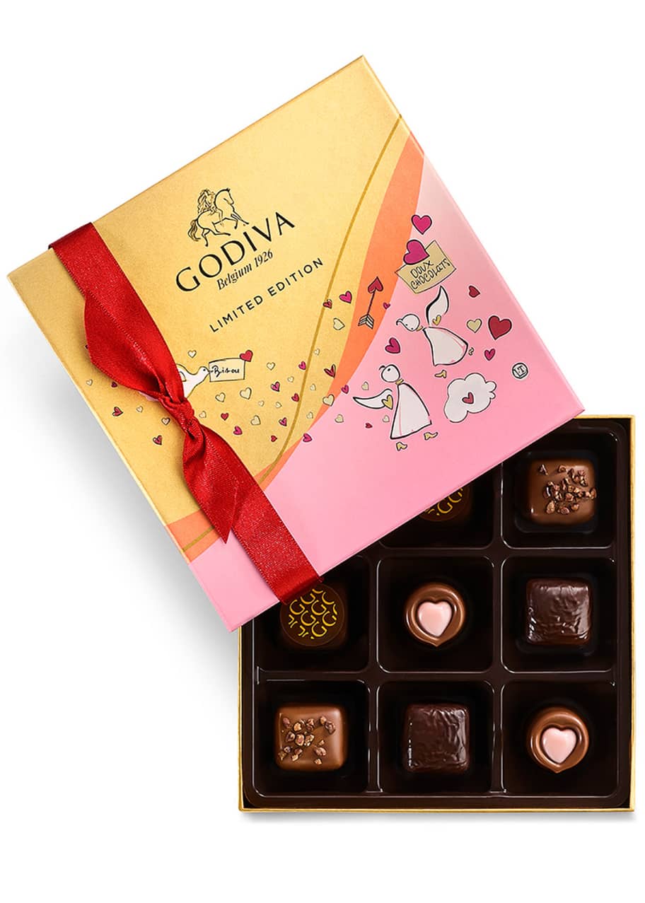 Godiva Chocolatier 9Piece Valentine's Day Chocolate Gift Box