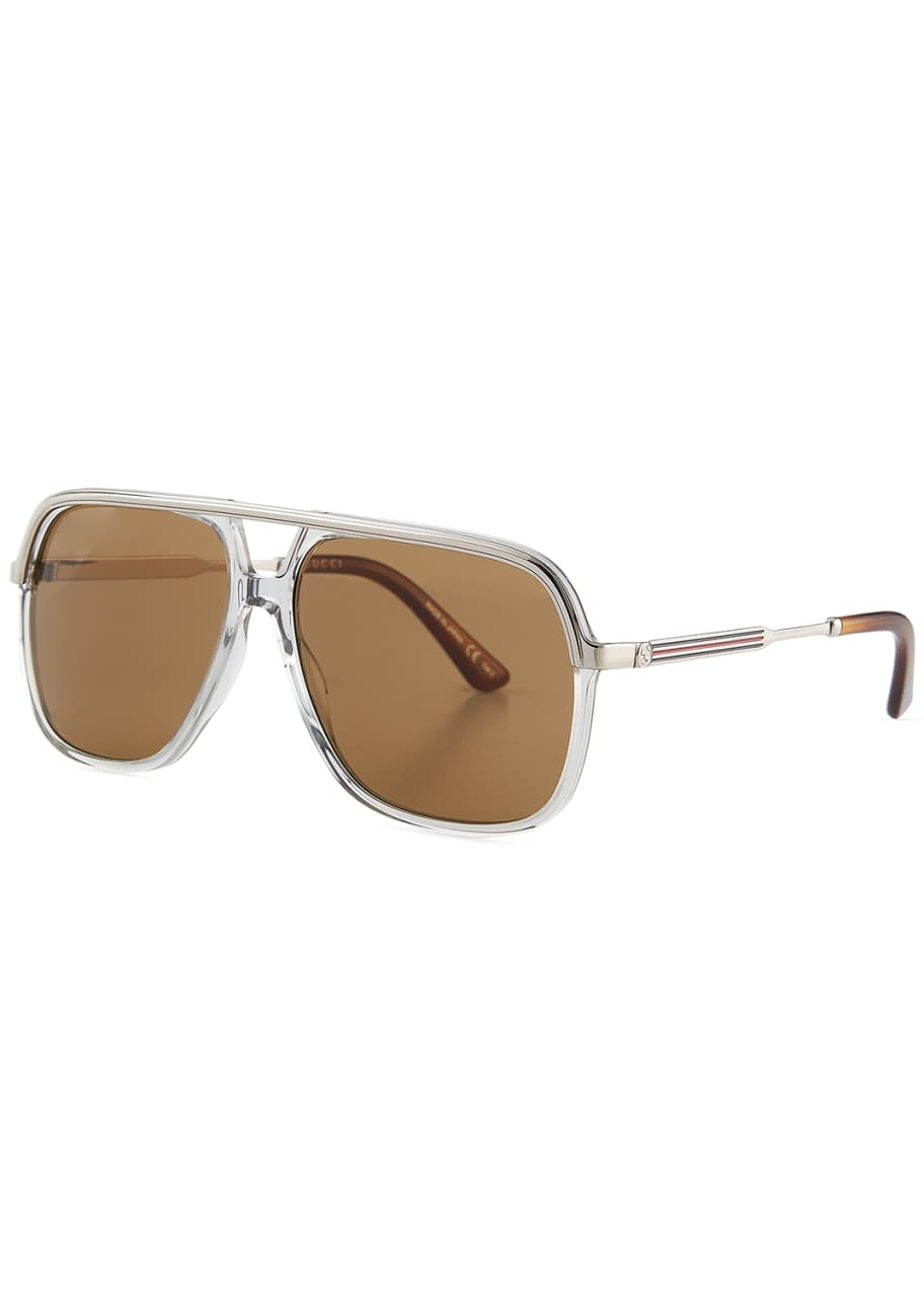 Gucci Men's Metal Aviator Sunglasses Bergdorf Goodman