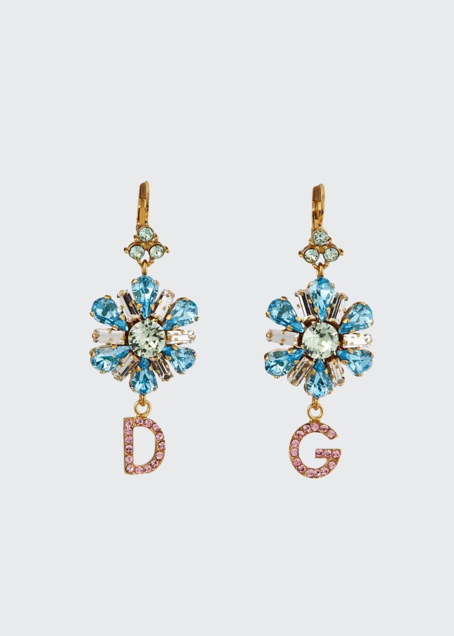 Image 1 of 1: Crystal Flower DG Earrings