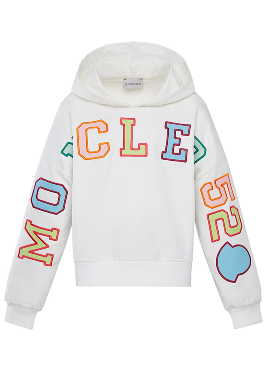 Image 1 of 1: Girl's Multicolor Logo Hoodie, Size 8-14
