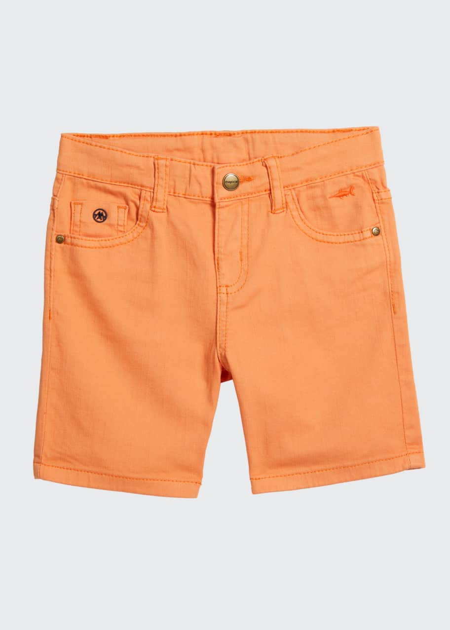 Image 1 of 1: Boy's Five-Pocket Twill Shorts, Size 4-7