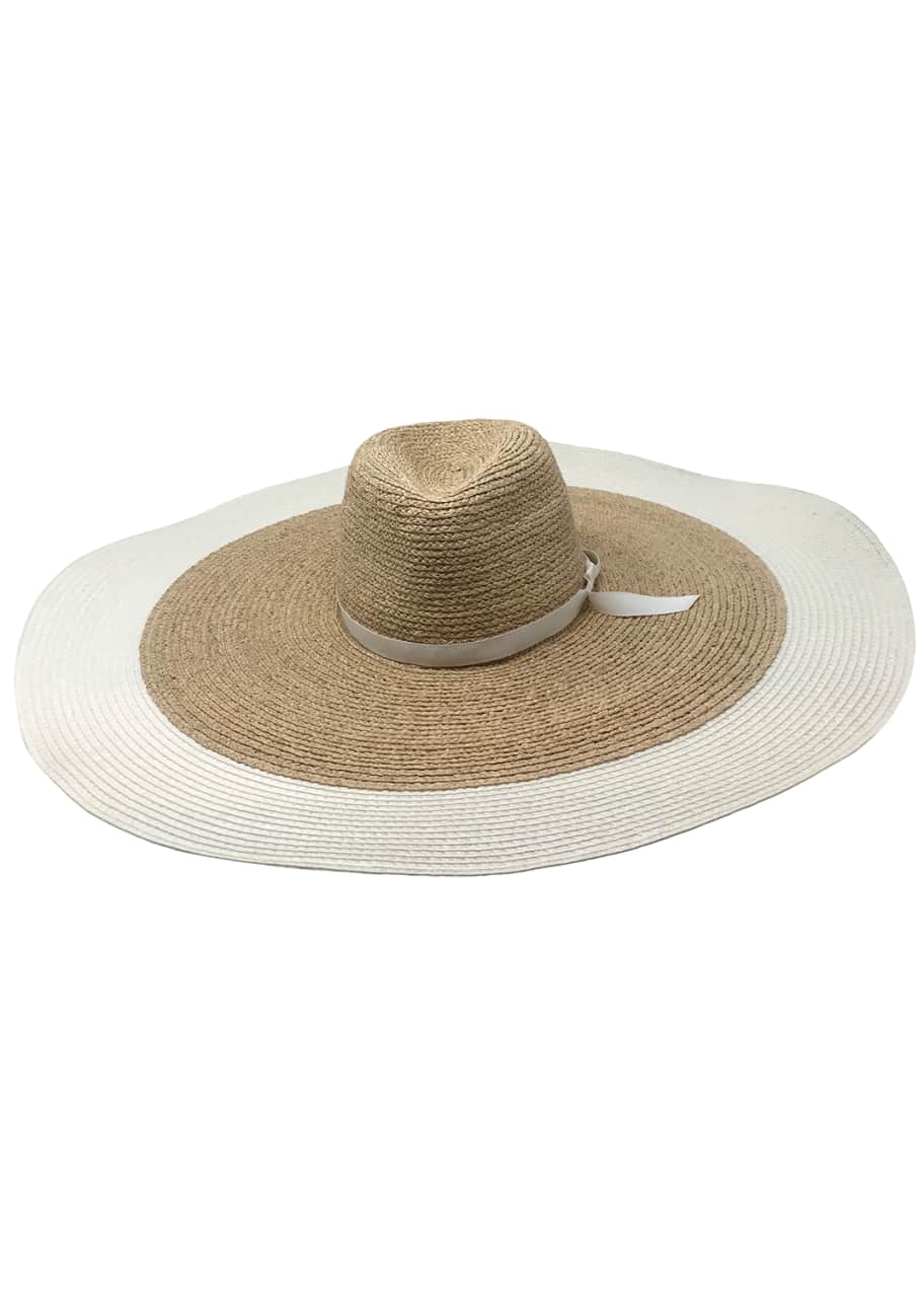 Image 1 of 1: Clemens Large Brim Straw Sun Hat