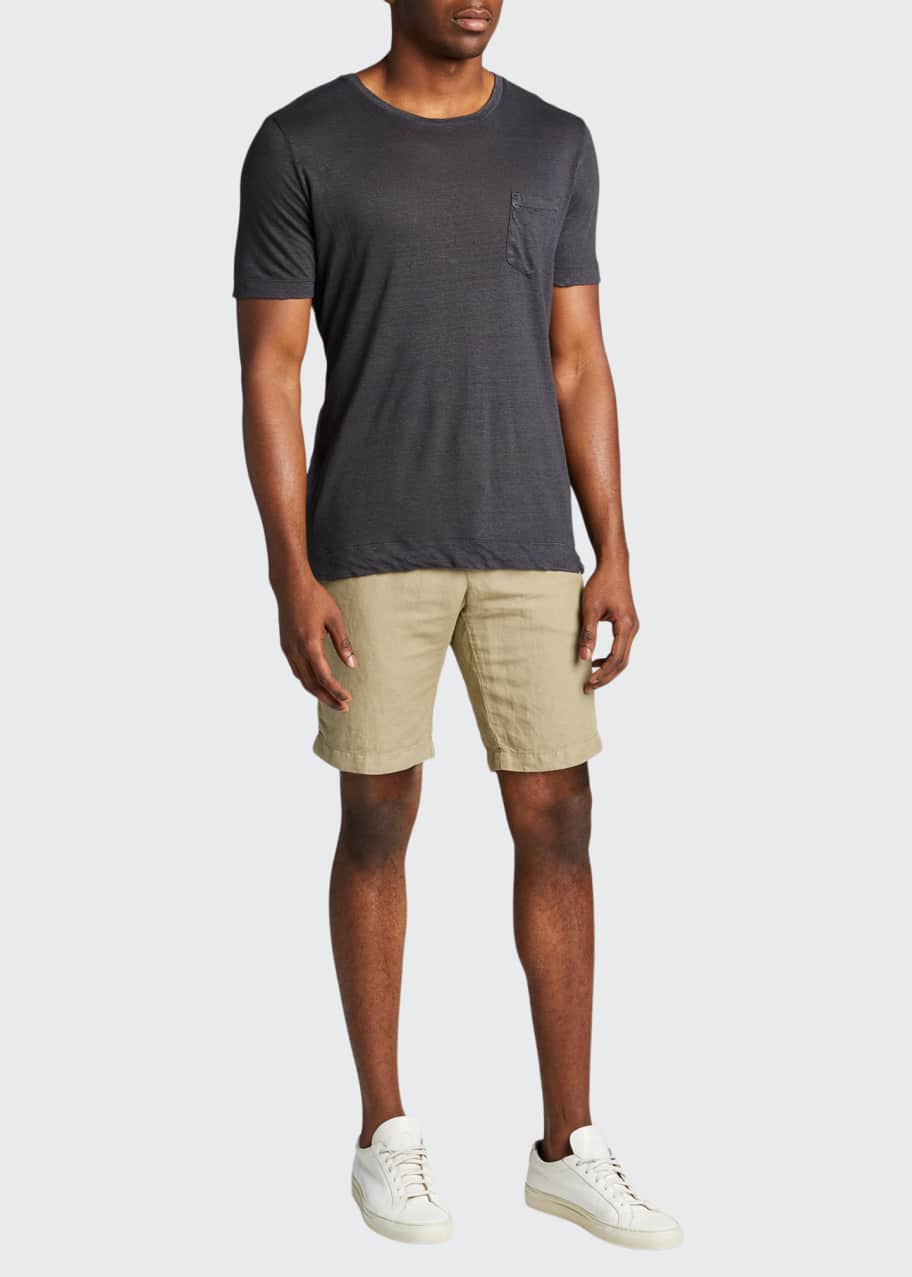 Image 1 of 1: Men's Linen Pocket T-Shirt
