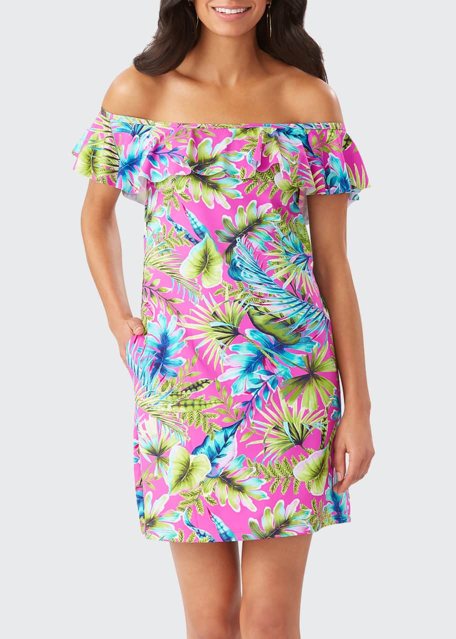 Tommy bahama off the shoulder dress cheap