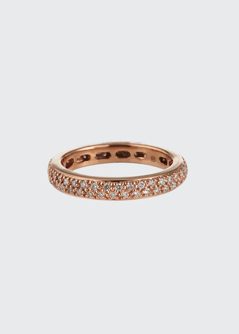Image 1 of 1: 14k Rose Gold Diamond Eternity Band Ring