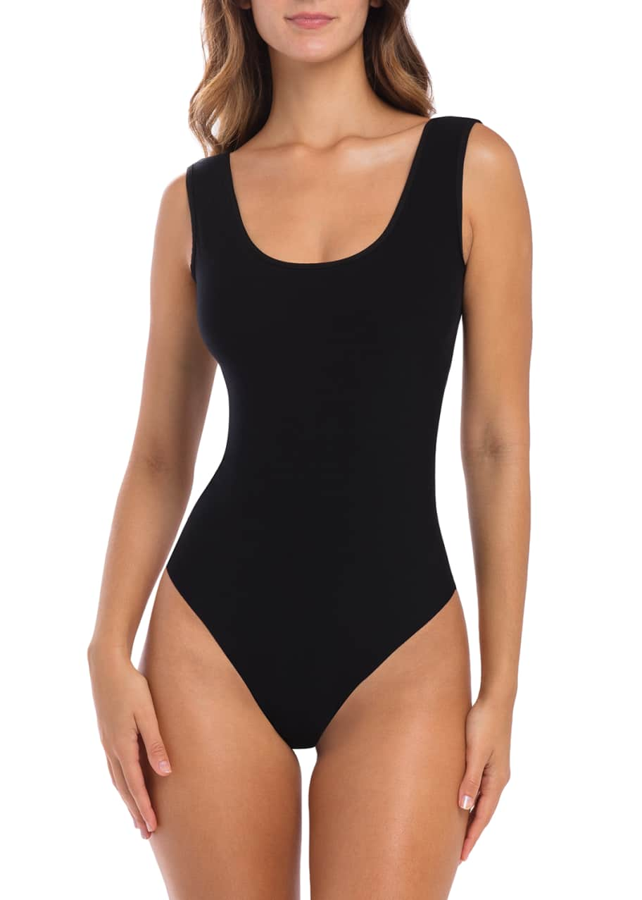 Commando Butter Lifted Backless Bodysuit w/ Shelf Bra - Bergdorf Goodman