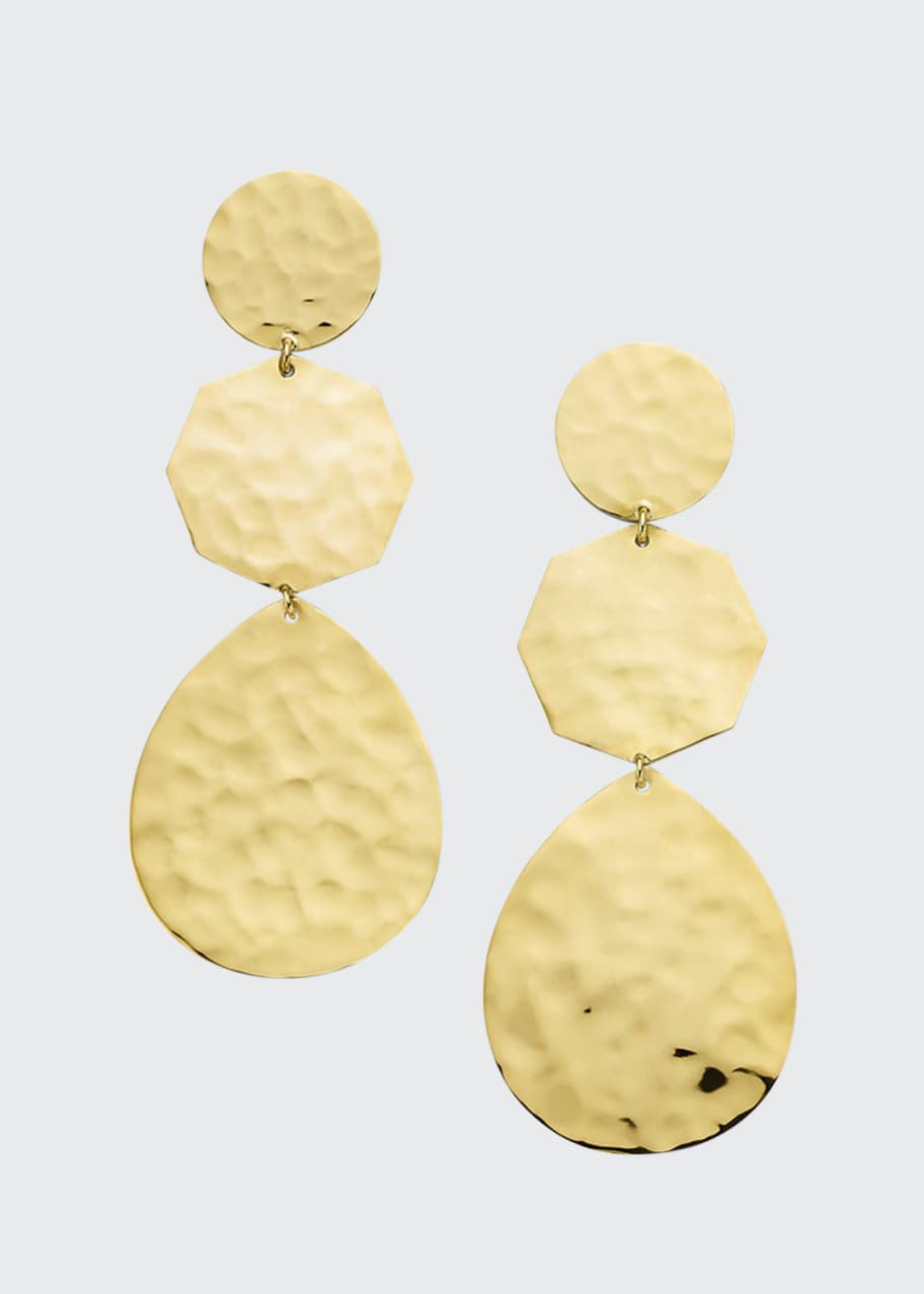 Ippolita Crinkle Snowman Drop Earrings in 18K Gold - Bergdorf Goodman