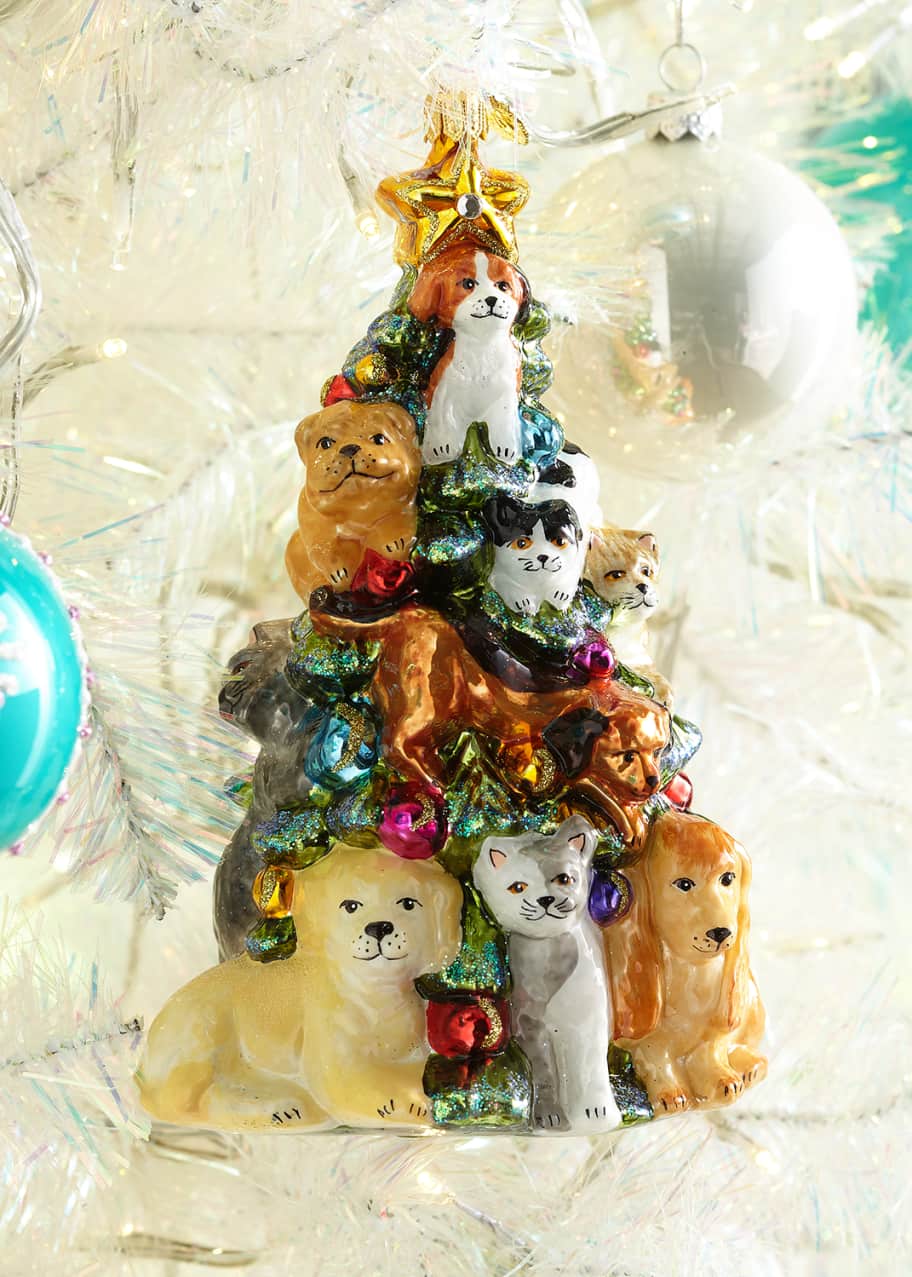 Image 1 of 1: John Huras Dog Christmas Tree Ornament