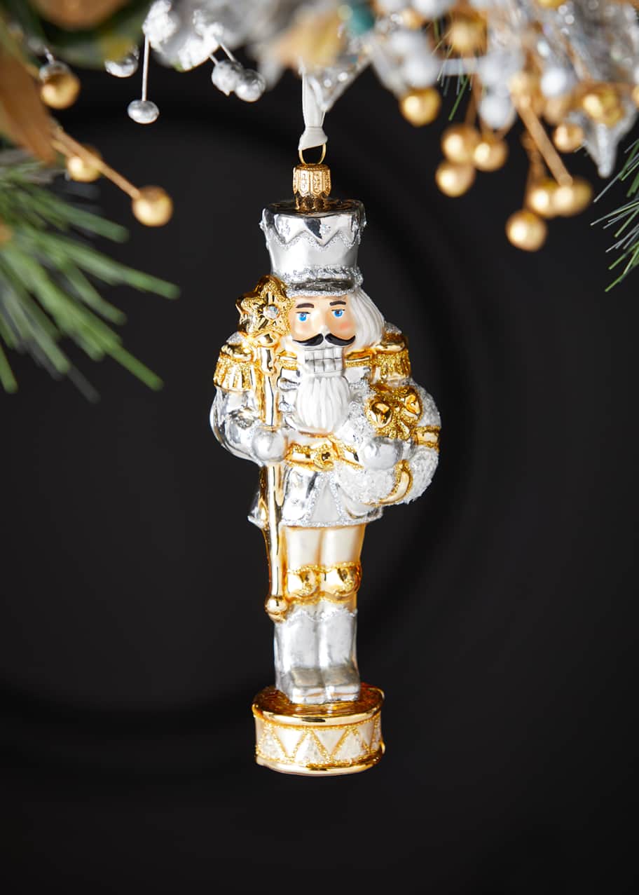 Exclusive Golden Nutcracker Christmas Ornament Bergdorf Goodman