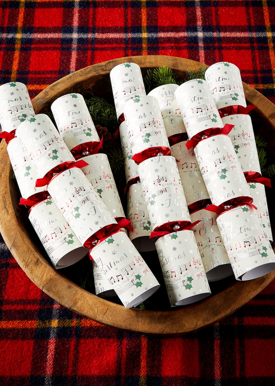 Robin Reed Musical Christmas Crackers, Set of 8 Bergdorf Goodman