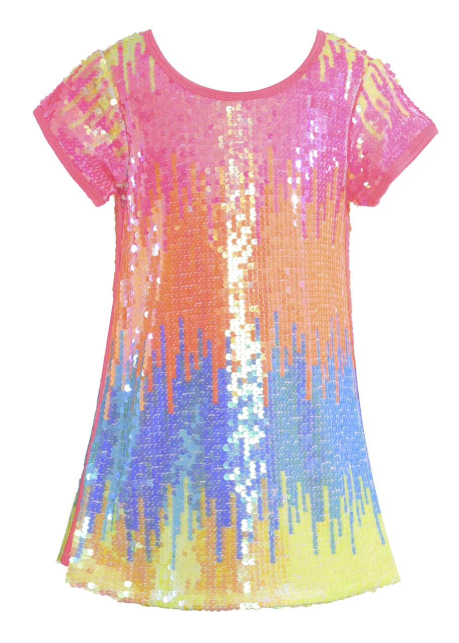 Hannah Banana Girl's Allover Sequin Rainbow Dress, Size 7-14 - Bergdorf  Goodman