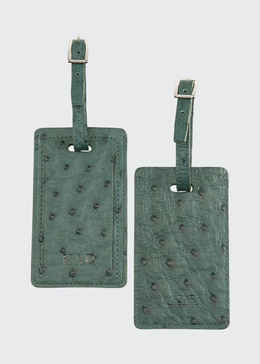Image 1 of 1: Ostrich Luggage Tags, Set of Two