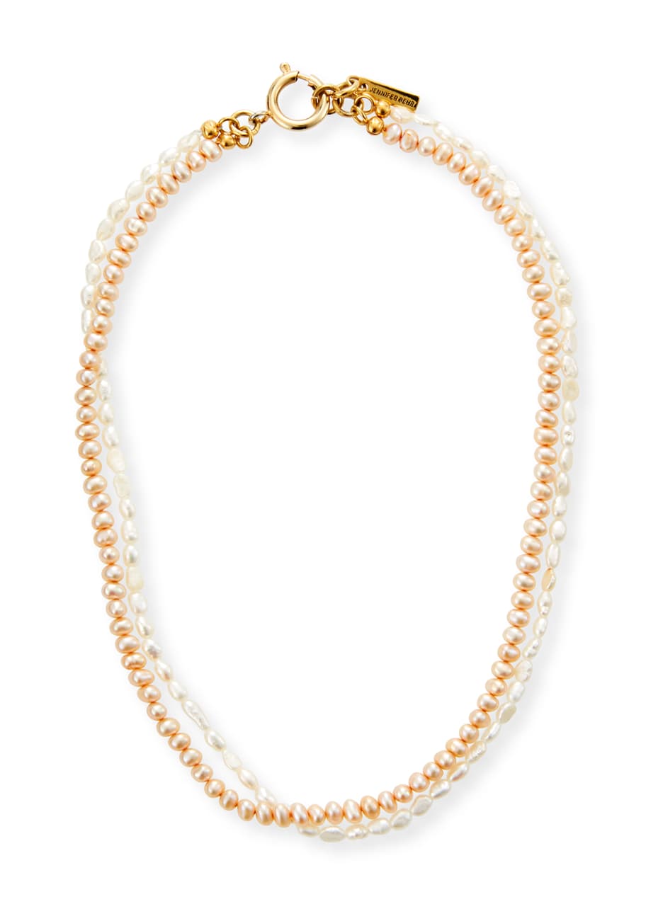 Image 1 of 1: Cascais Double Strand Pearl Necklace