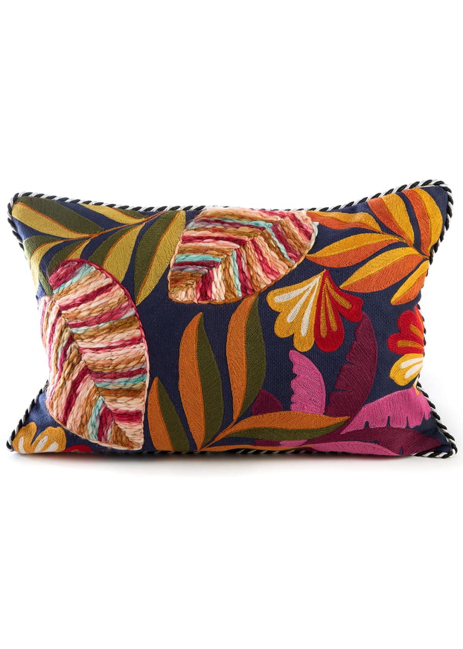 MacKenzieChilds Paradise Jungle Lumbar Pillow Bergdorf Goodman