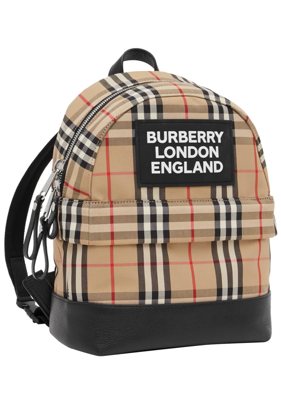 Burberry Kid's Small Nico Check Backpack - Bergdorf Goodman