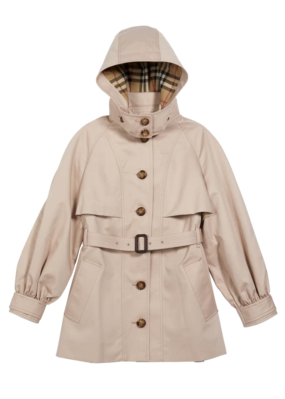 Burberry trench coat kids pink clearance