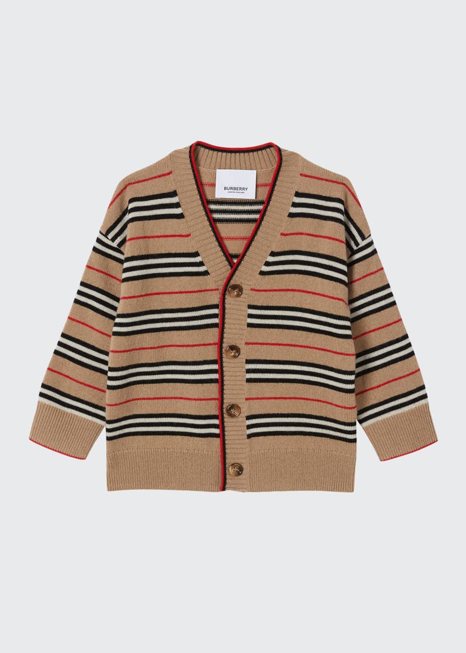 Boy's Tobias Icon Stripe Cardigan, Size 6M-2