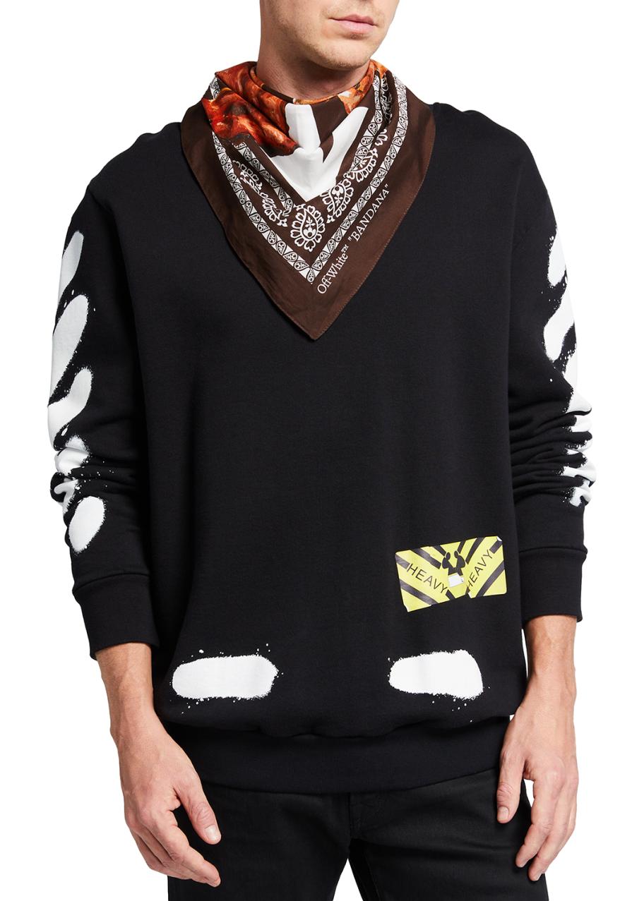 Off-White Pascal Printed Face Bandana, Brown - Bergdorf Goodman
