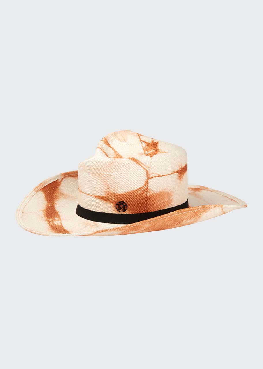 Maison Michel Charles Tie Dye Straw Cowboy Hat Bergdorf Goodman