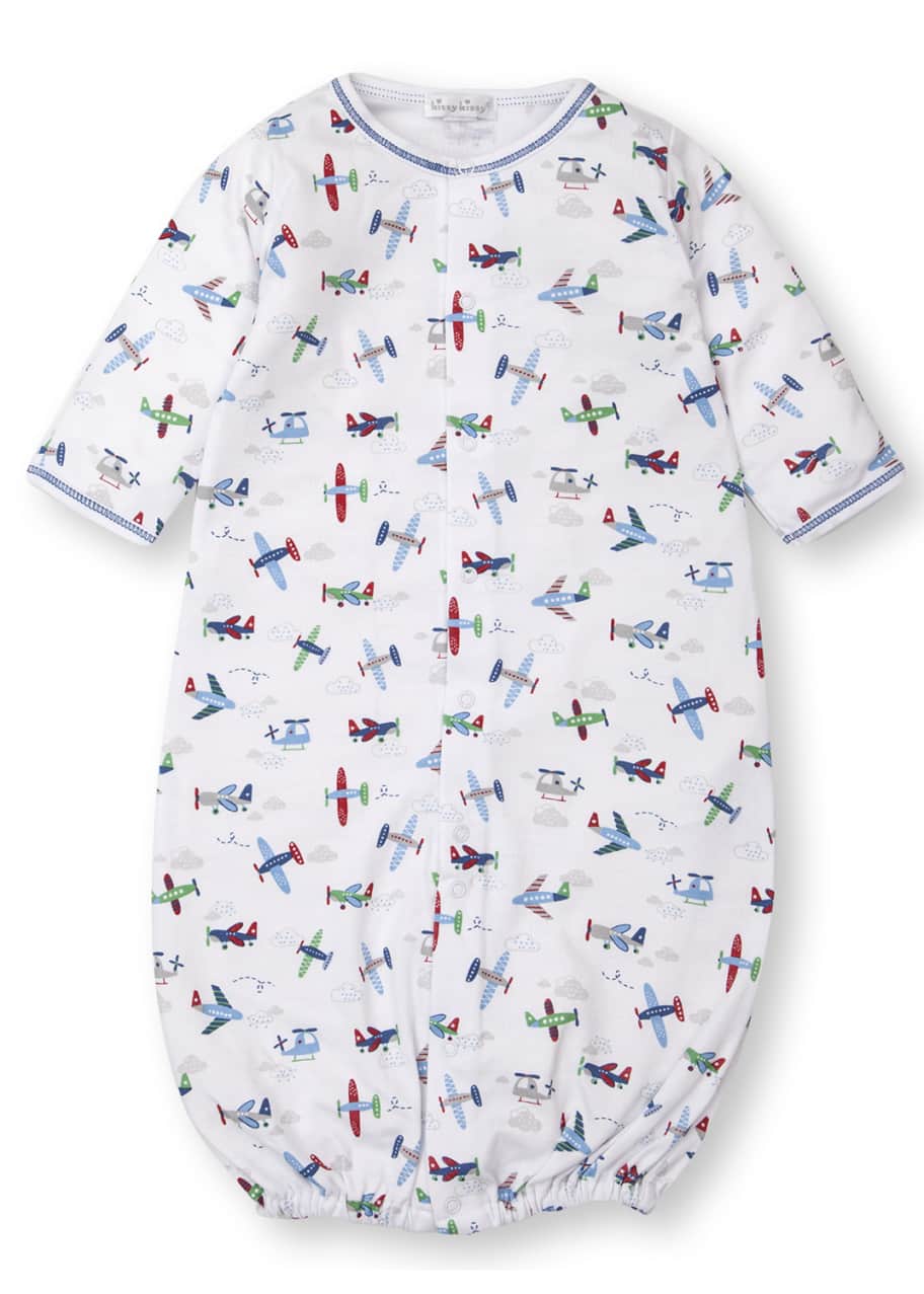 Kissy Kissy Awesome Airplanes Convertible Sleep Gown, Size Newborn