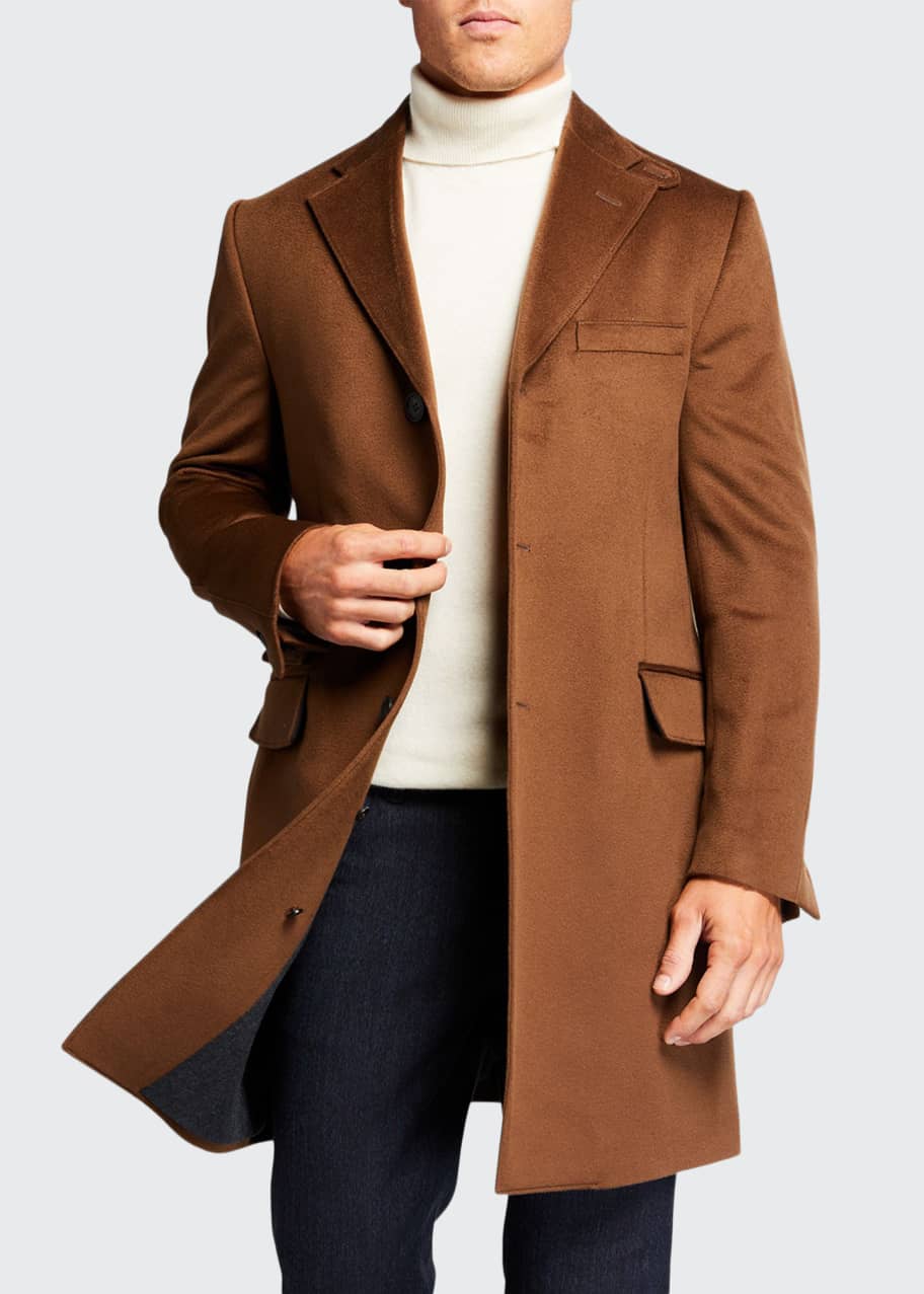 Corneliani Men's ID Top Coat w/ Removable Dickey Bergdorf Goodman