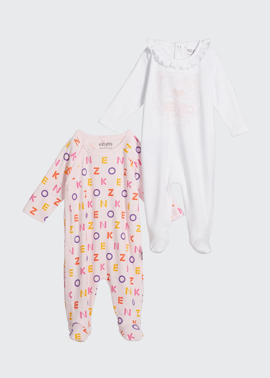 Kenzo 2 Pack Footies Zip Case Set Size 1 6 Months Bergdorf Goodman