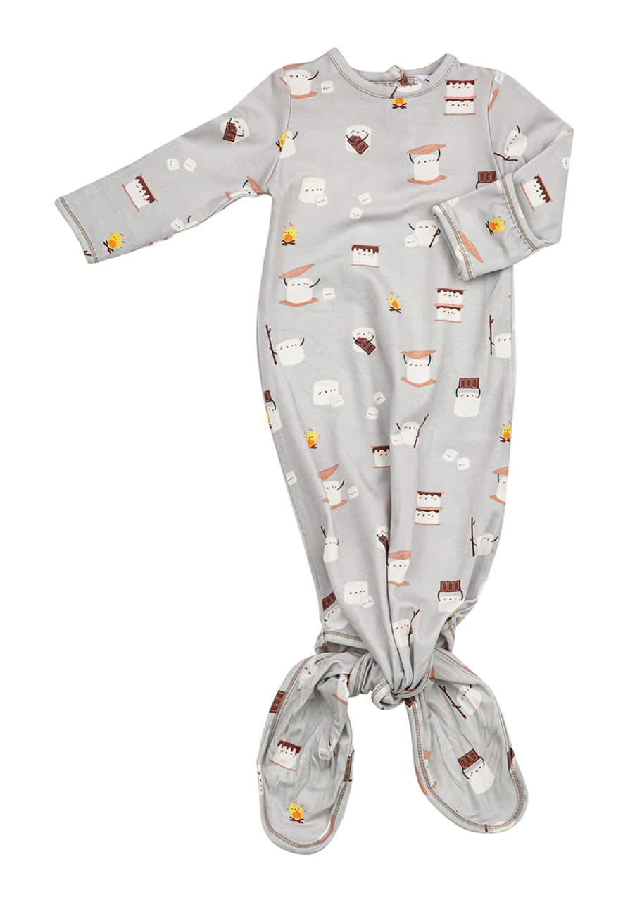 Angel Dear Kid's S'mores Knotted Gown, Size 03 Months Bergdorf Goodman